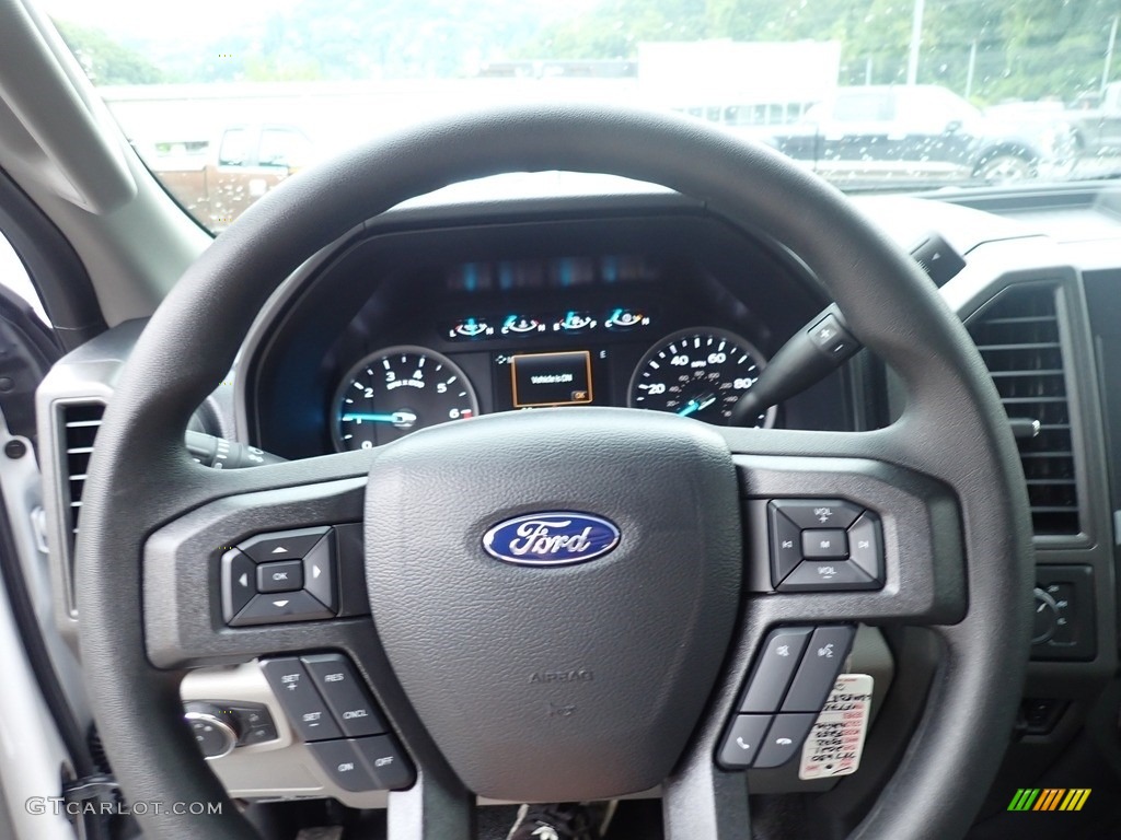 2021 Ford F250 Super Duty XL SuperCab 4x4 Medium Earth Gray Steering Wheel Photo #142570516