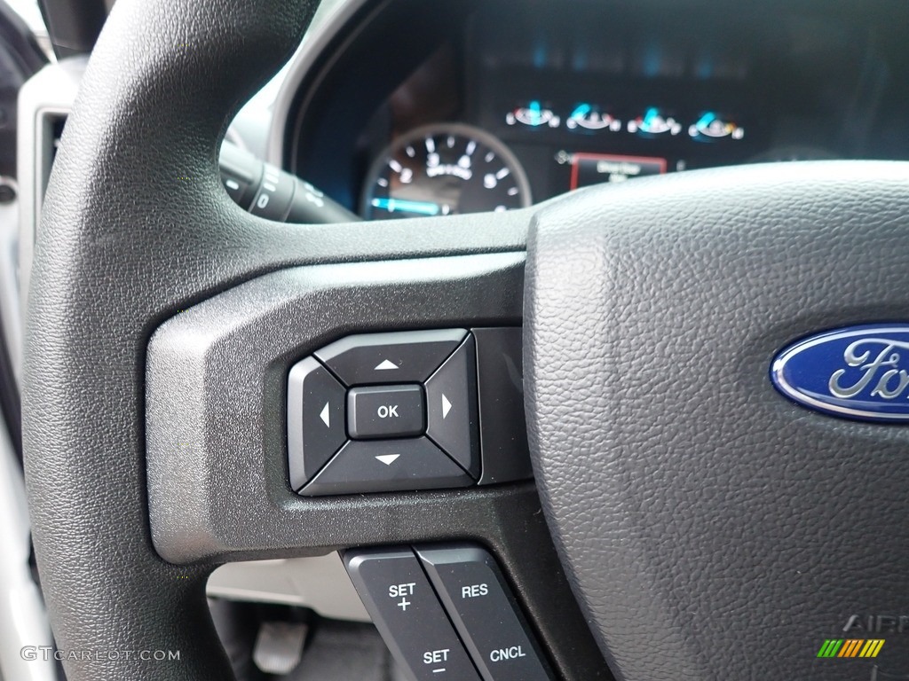 2021 Ford F250 Super Duty XL SuperCab 4x4 Medium Earth Gray Steering Wheel Photo #142570563