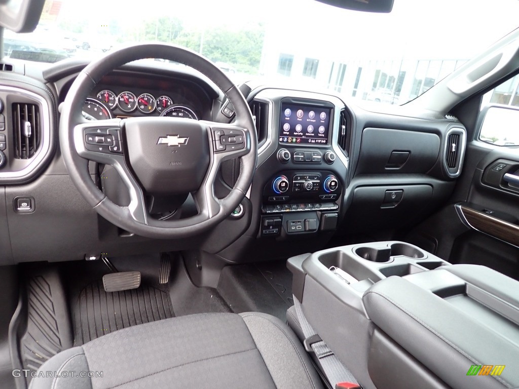 Jet Black Interior 2020 Chevrolet Silverado 1500 LT Z71 Crew Cab 4x4 Photo #142571379