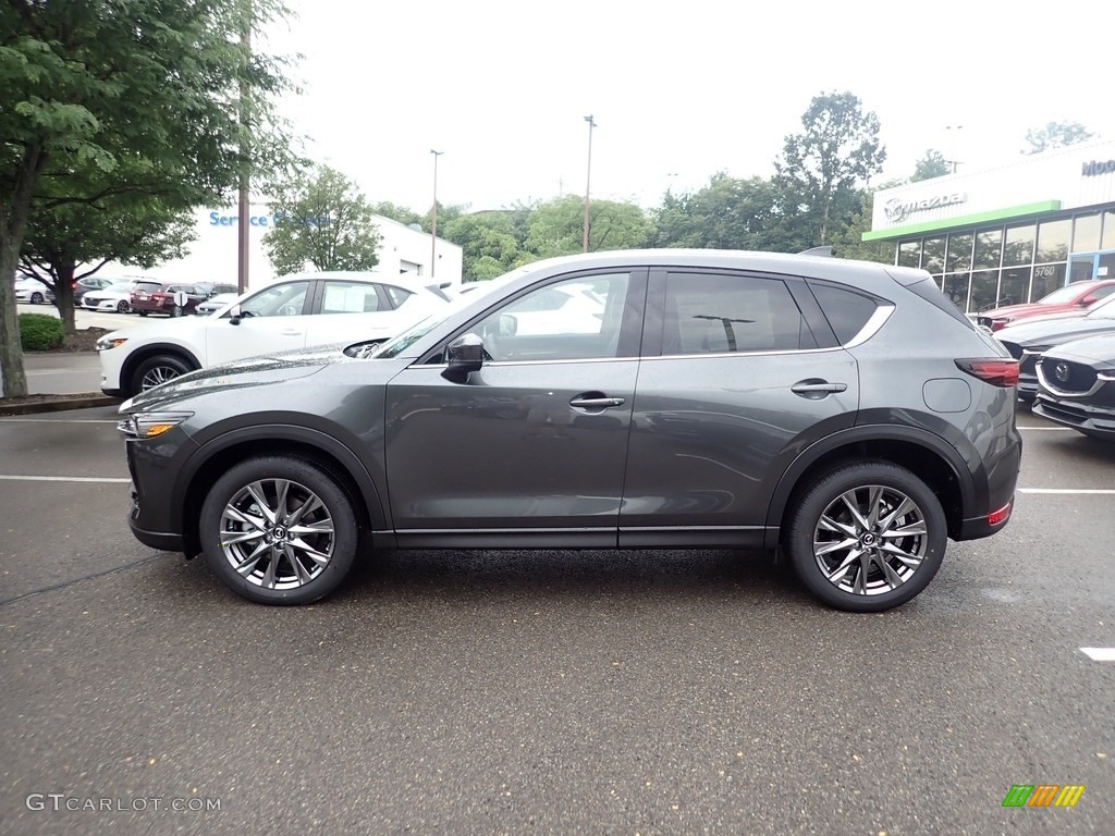 2021 CX-5 Signature AWD - Machine Gray Metallic / Caturra Brown photo #6