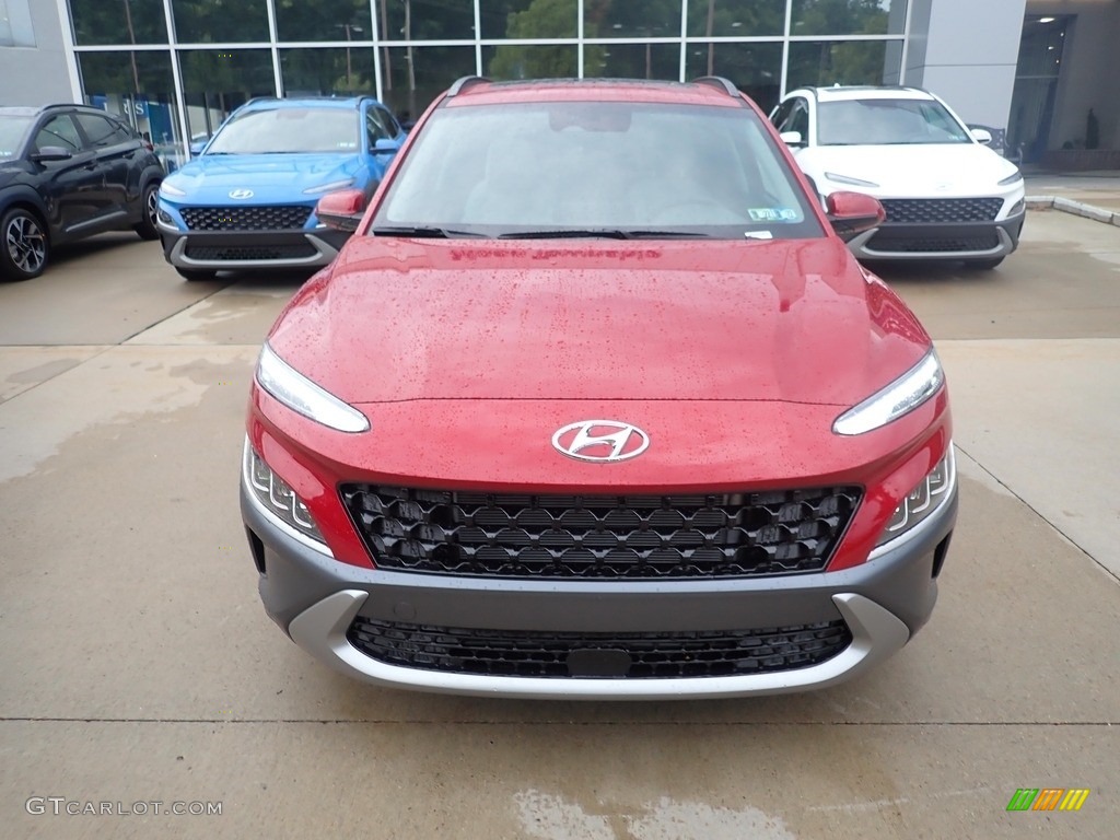 2022 Kona Limited AWD - Pulse Red / Gray/Black photo #4