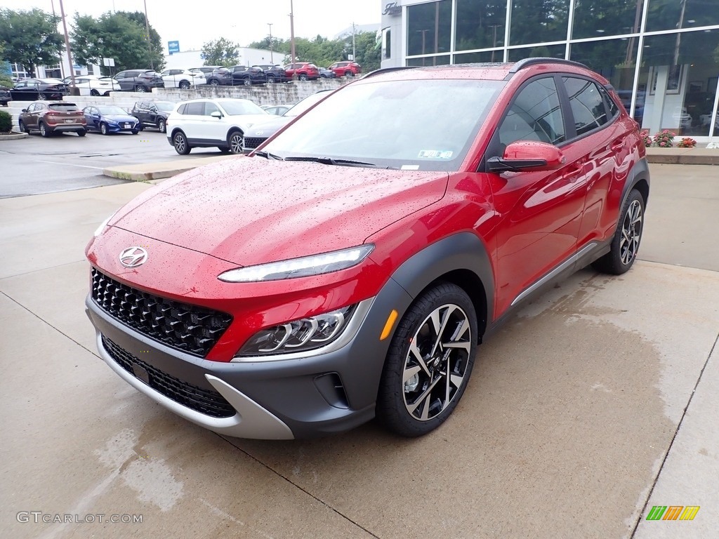 Pulse Red 2022 Hyundai Kona Limited AWD Exterior Photo #142573674
