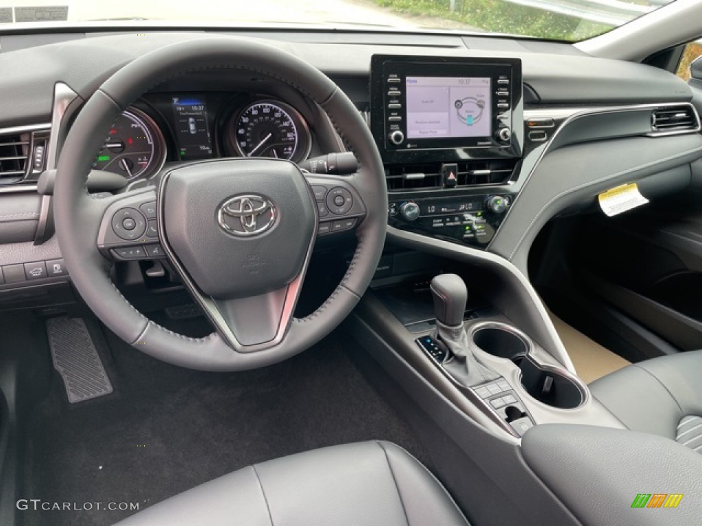 2021 Toyota Camry SE Hybrid Black Dashboard Photo #142573755