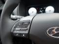 2022 Hyundai Kona Gray/Black Interior Steering Wheel Photo