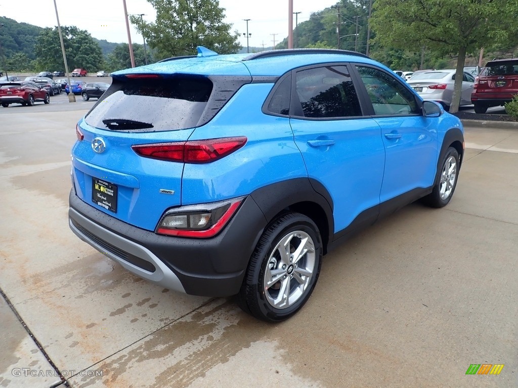 2022 Kona SEL AWD - Blue Wave / Black photo #2