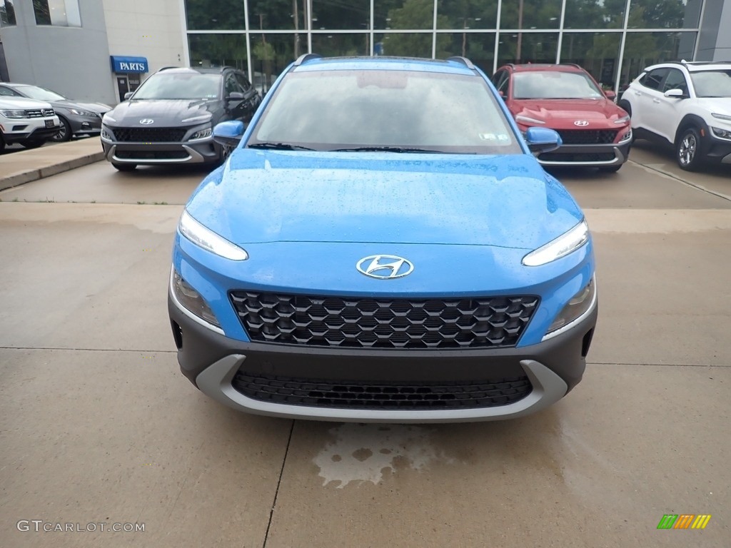 2022 Kona SEL AWD - Blue Wave / Black photo #4