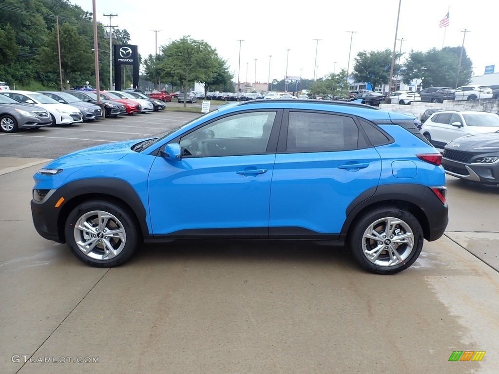 2022 Kona SEL AWD - Blue Wave / Black photo #6