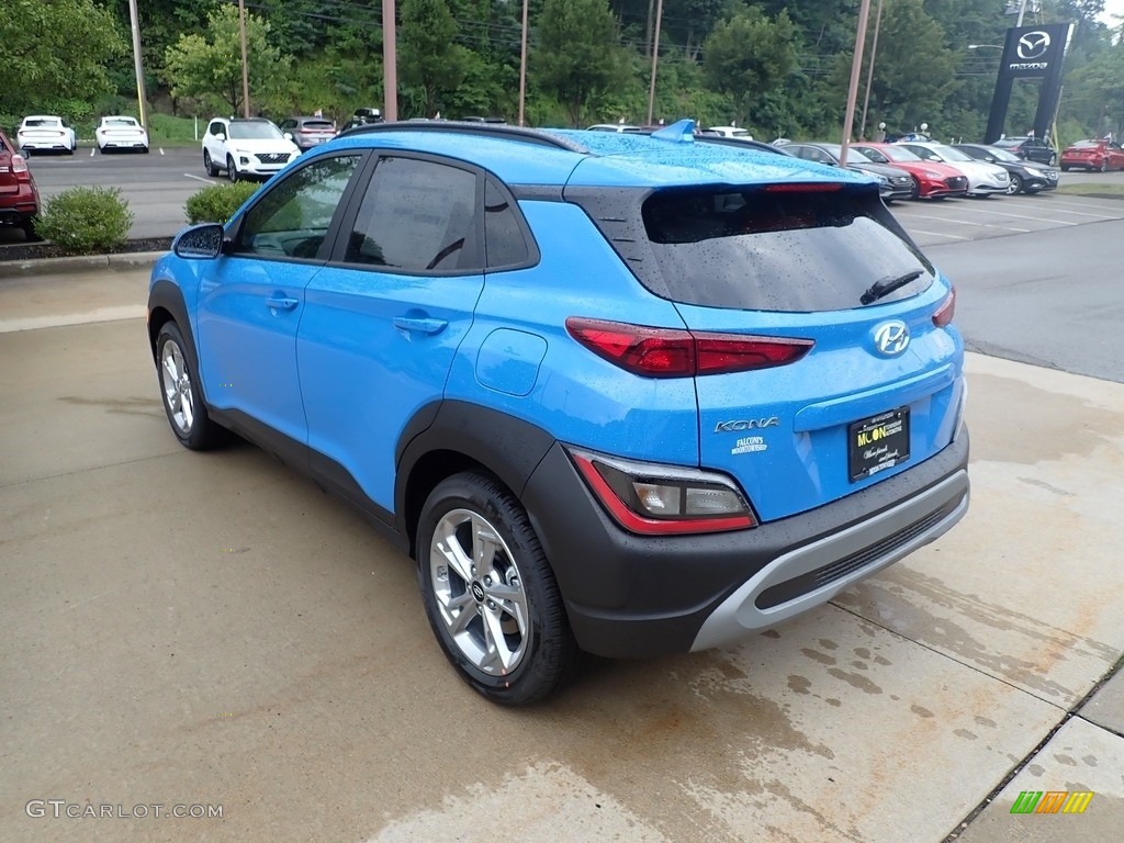 2022 Kona SEL AWD - Blue Wave / Black photo #7