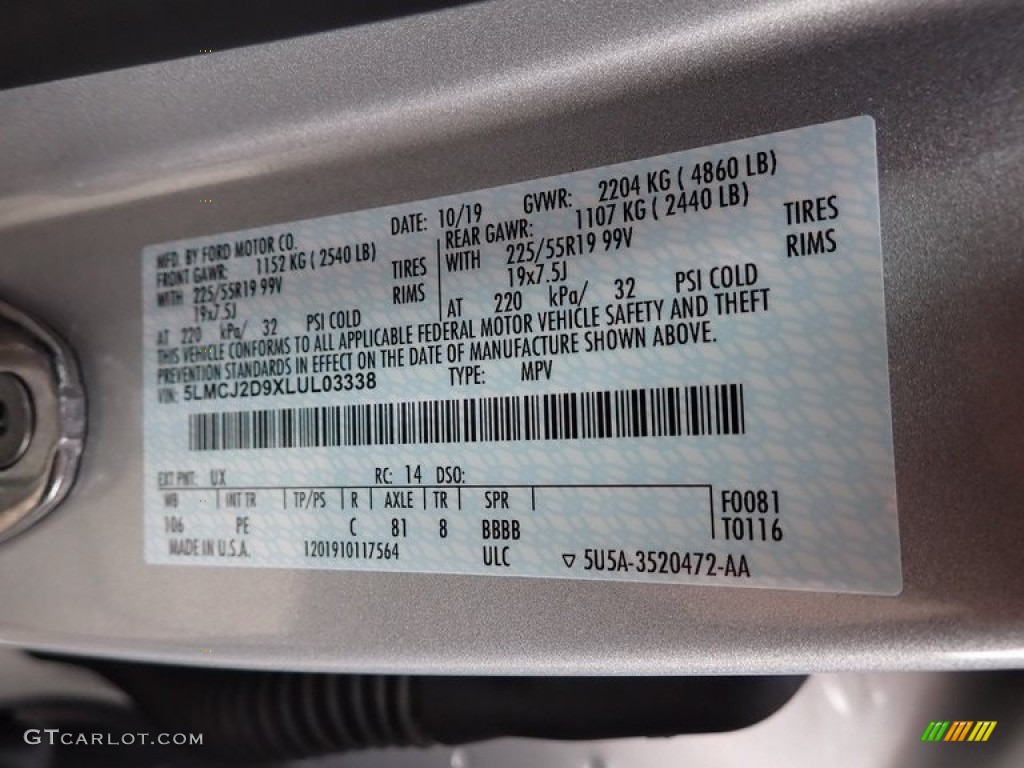 2020 Corsair Color Code UX for Ingot Silver Photo #142574688