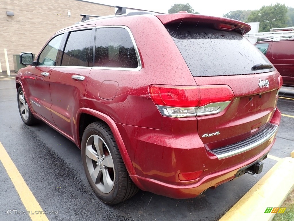 2015 Grand Cherokee Overland 4x4 - Deep Cherry Red Crystal Pearl / Brown/Light Frost Beige photo #2