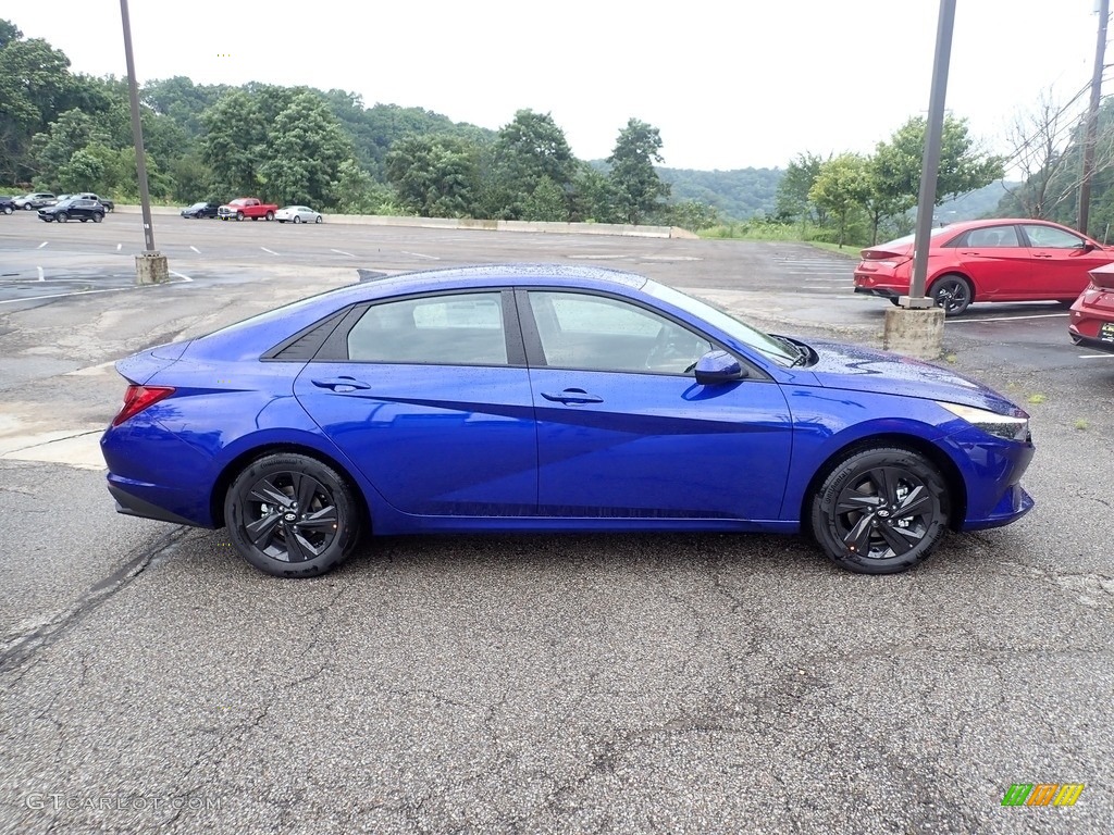 Intense Blue 2021 Hyundai Elantra SEL Exterior Photo #142574874