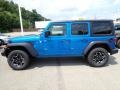 2021 Hydro Blue Pearl Jeep Wrangler Unlimited Sport 4x4  photo #2