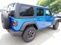 2021 Hydro Blue Pearl Jeep Wrangler Unlimited Sport 4x4  photo #6