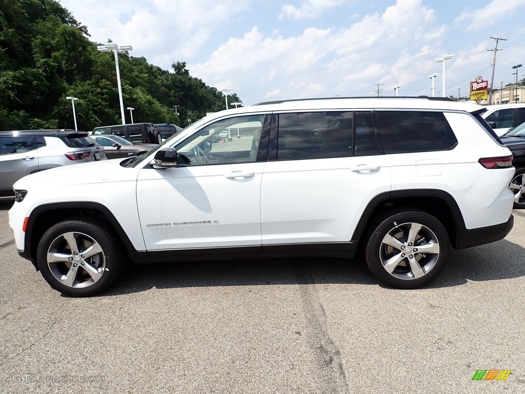 Bright White 2021 Jeep Grand Cherokee L Limited 4x4 Exterior Photo #142576179