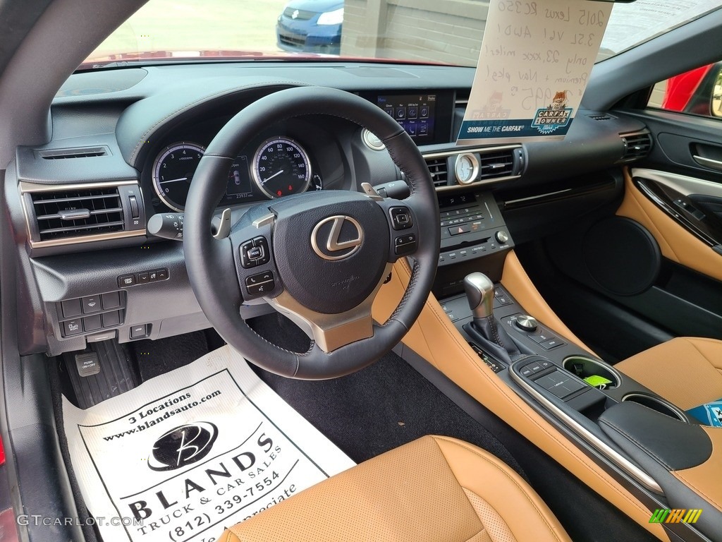 Flaxen Interior 2015 Lexus RC 350 AWD Photo #142576308