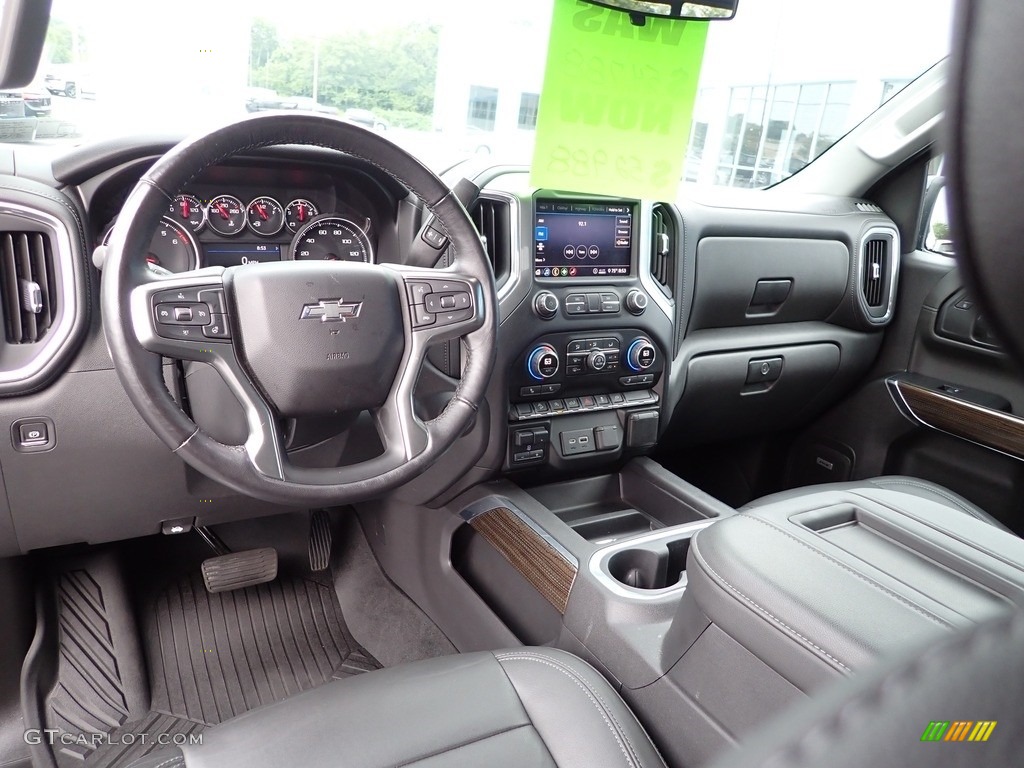 Jet Black Interior 2020 Chevrolet Silverado 1500 LT Trail Boss Crew Cab 4x4 Photo #142576758