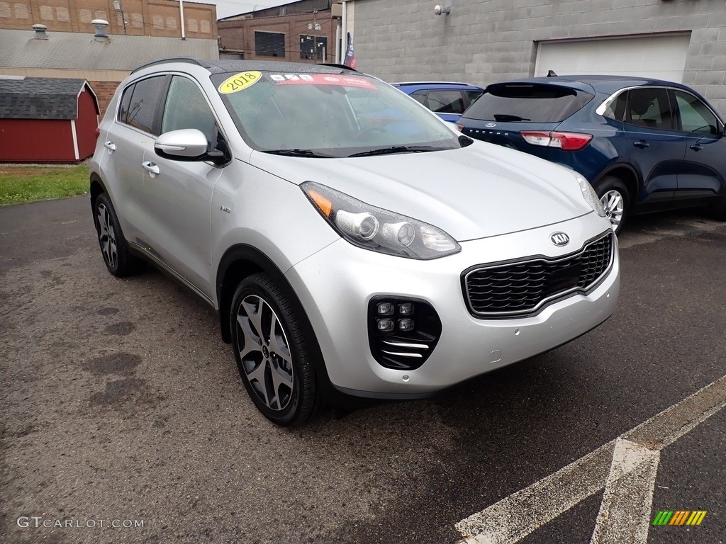 Sparkling Silver 2018 Kia Sportage SX Turbo AWD Exterior Photo #142577262