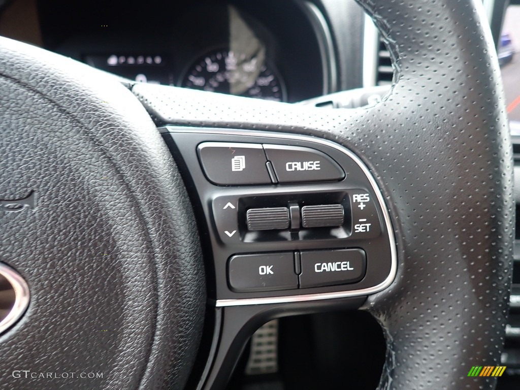 2018 Kia Sportage SX Turbo AWD Black Steering Wheel Photo #142577640