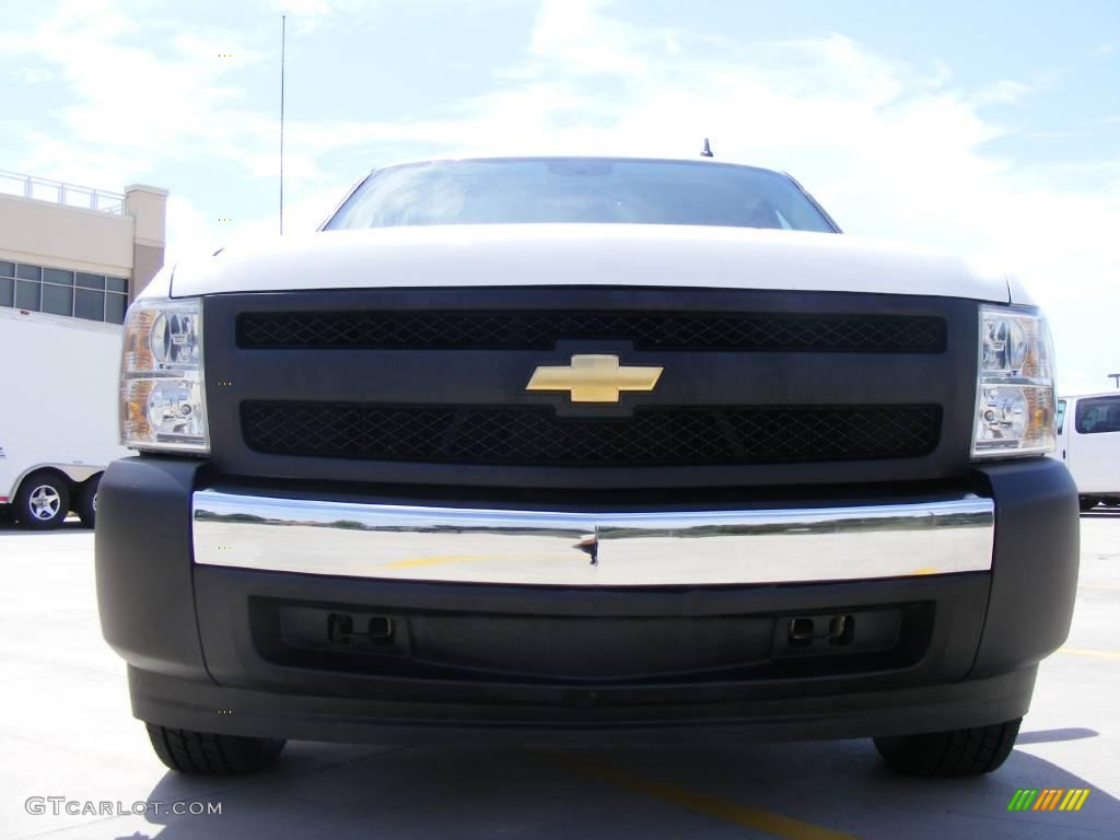 2008 Silverado 1500 Work Truck Extended Cab - Summit White / Dark Titanium photo #9