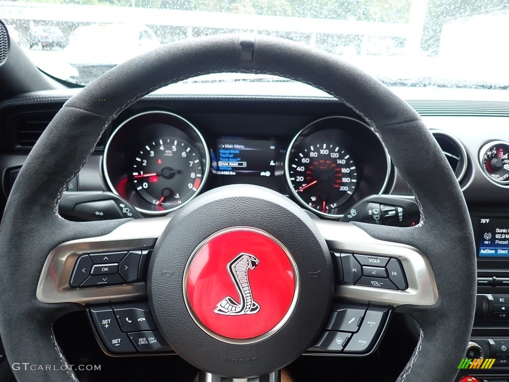 2017 Ford Mustang Shelby GT350 Ebony Steering Wheel Photo #142577904