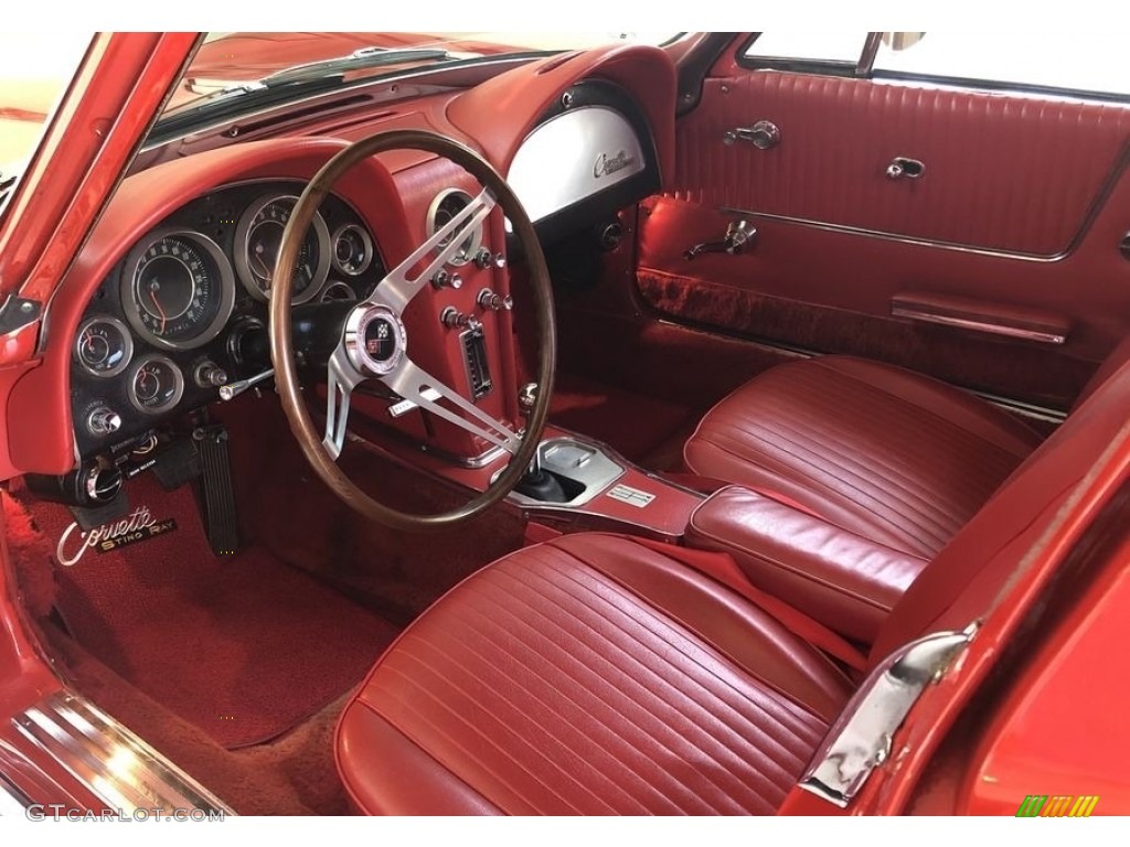Red Interior 1964 Chevrolet Corvette Sting Ray Coupe Photo #142579276