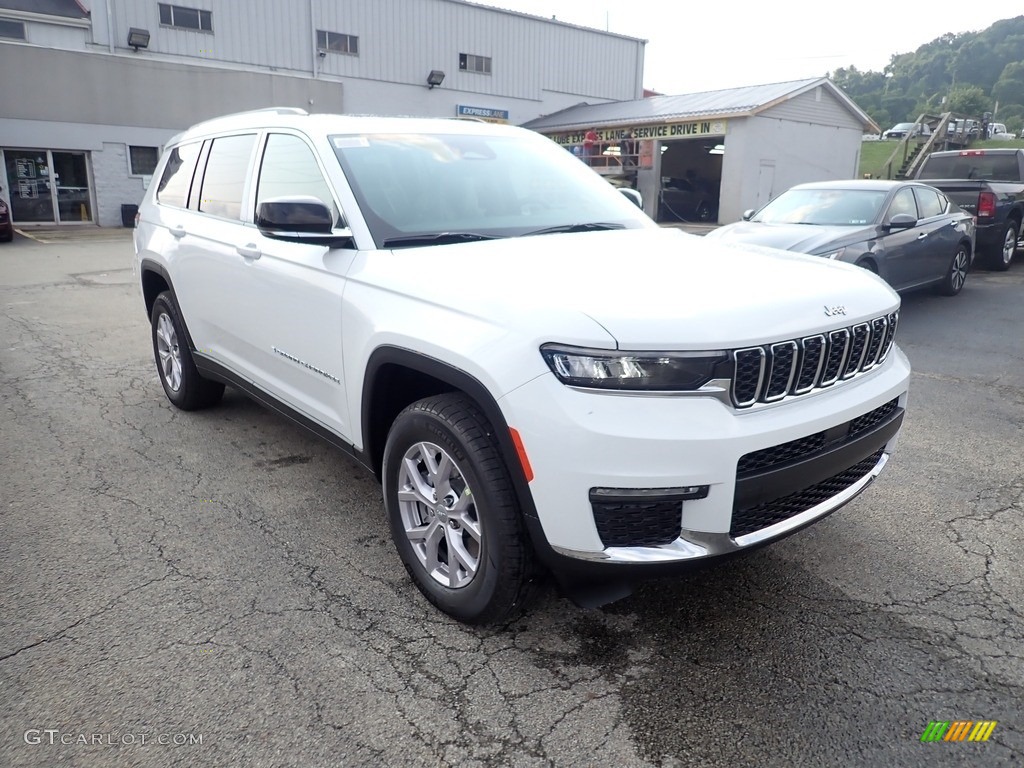 Bright White 2021 Jeep Grand Cherokee L Limited 4x4 Exterior Photo #142579870