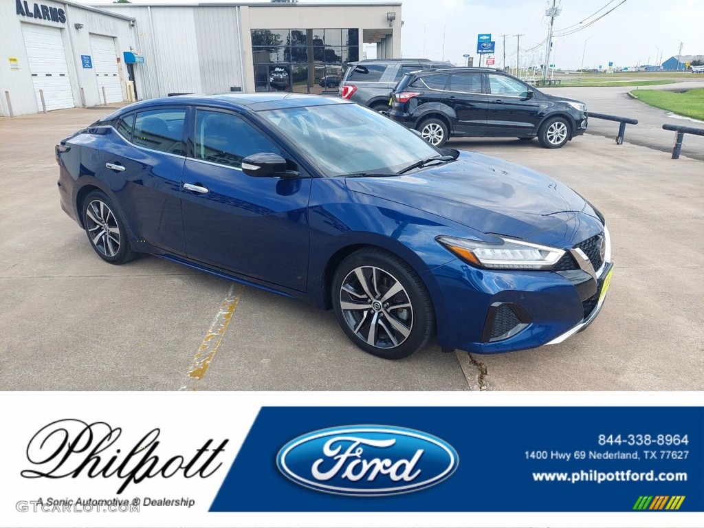 2020 Maxima SL - Deep Blue Pearl / Charcoal photo #1