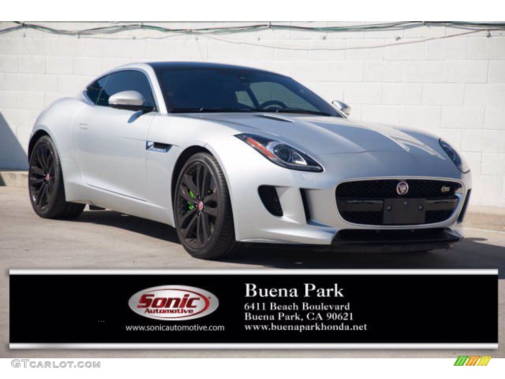 2017 F-TYPE S Coupe - Rhodium Silver / Jet photo #1