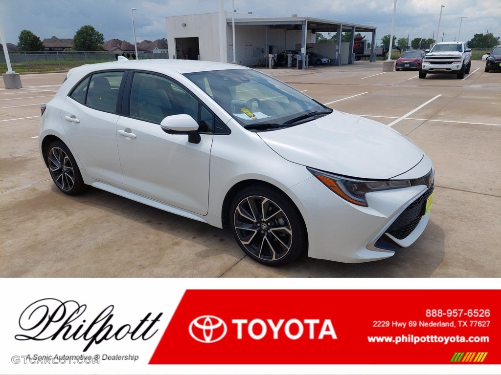 2020 Corolla Hatchback XSE - Blizzard Pearl / Moonstone photo #1