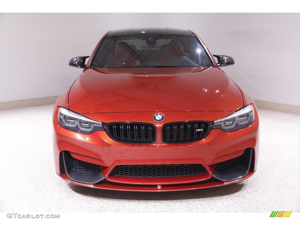 2018 M3 Sedan - Sakhir Orange II Metallic / Sakhir Orange/Black photo #2