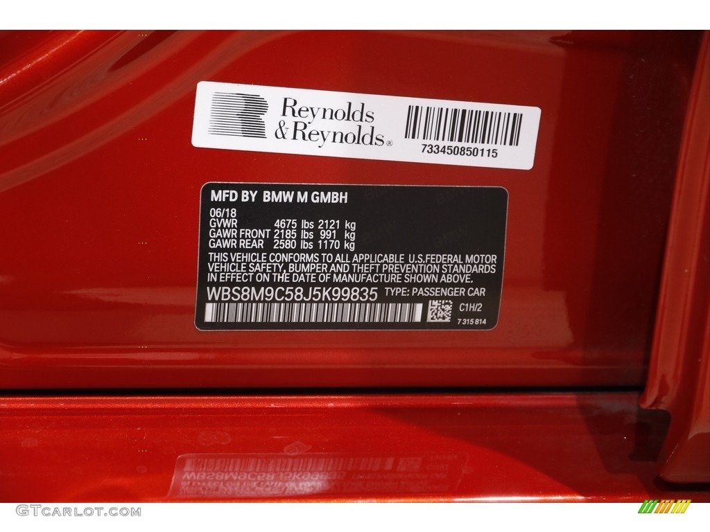2018 M3 Sedan - Sakhir Orange II Metallic / Sakhir Orange/Black photo #23