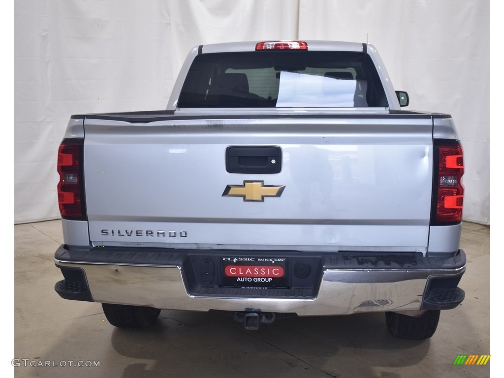 2014 Silverado 1500 WT Double Cab 4x4 - Silver Ice Metallic / Jet Black/Dark Ash photo #3