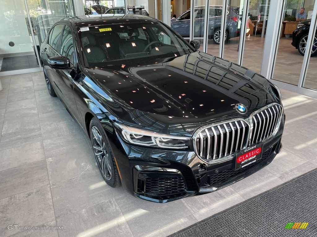 Black Sapphire Metallic 2022 BMW 7 Series 740i xDrive Sedan Exterior Photo #142582330