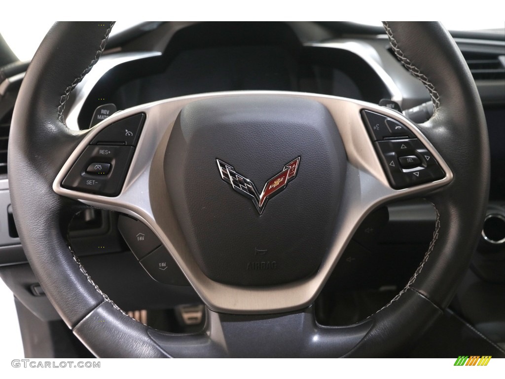 2016 Chevrolet Corvette Stingray Coupe Jet Black Steering Wheel Photo #142582966