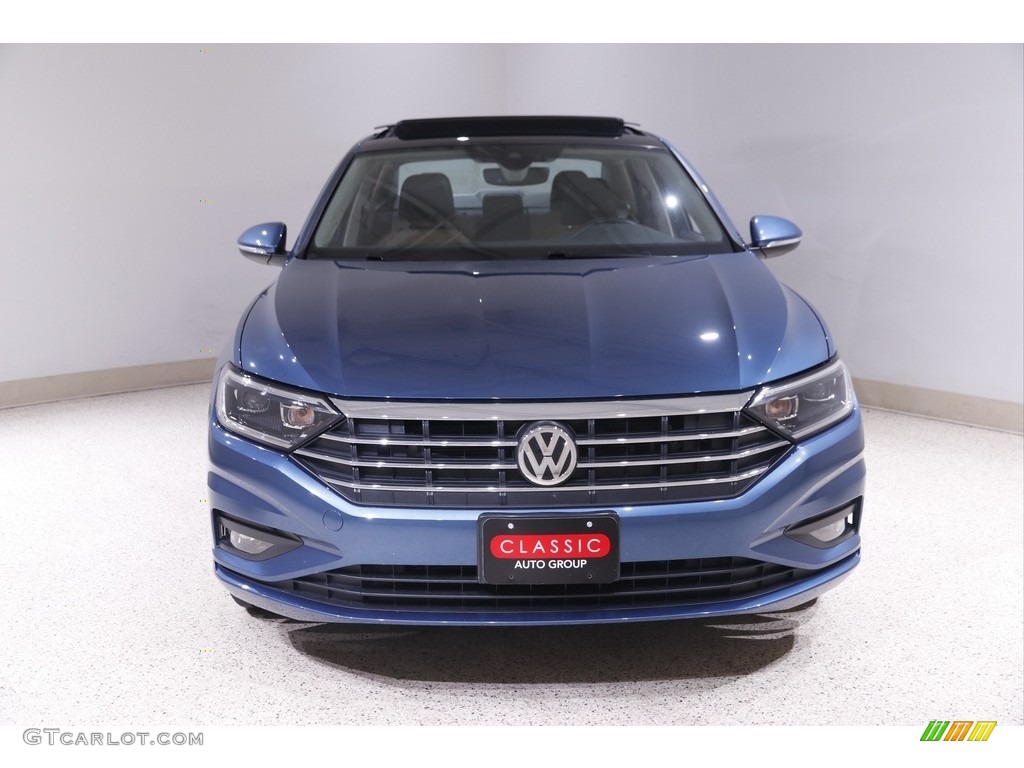 2019 Jetta SEL - Blue Silk Metallic / Dark Beige photo #2
