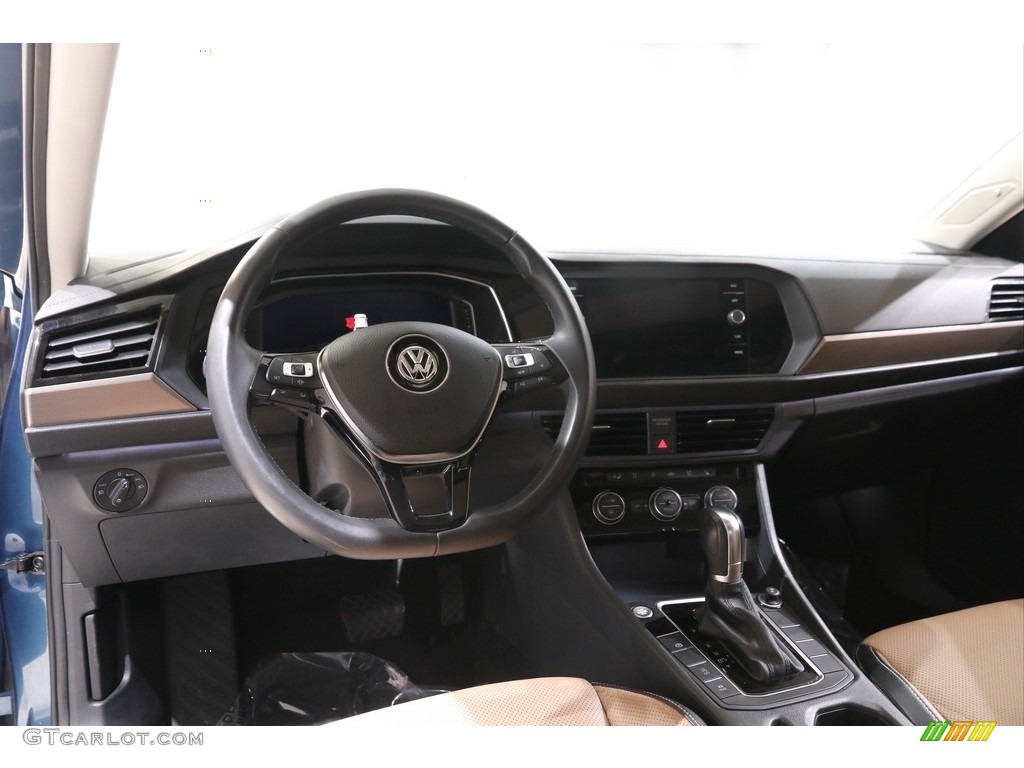 2019 Volkswagen Jetta SEL Dark Beige Dashboard Photo #142583323