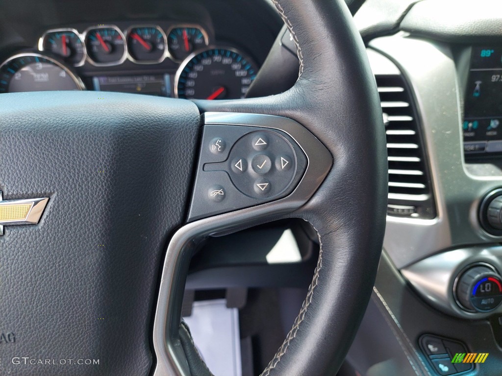 2016 Chevrolet Tahoe LTZ Jet Black Steering Wheel Photo #142583971