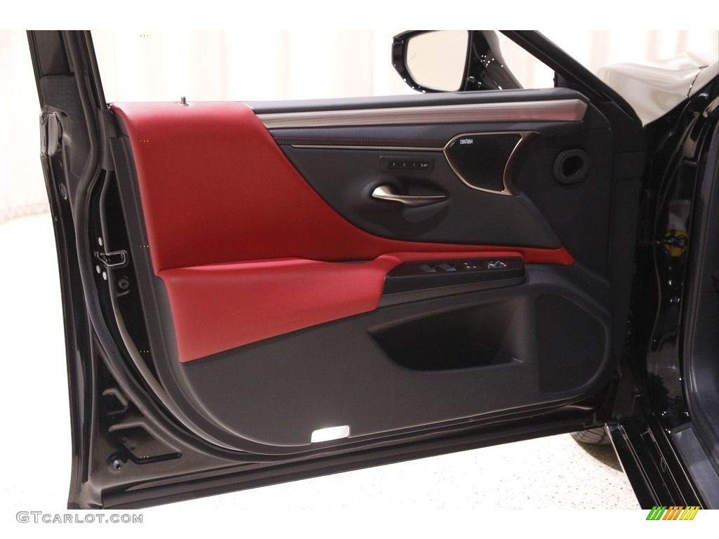 2020 Lexus ES 350 F Sport Circuit Red Door Panel Photo #142583989