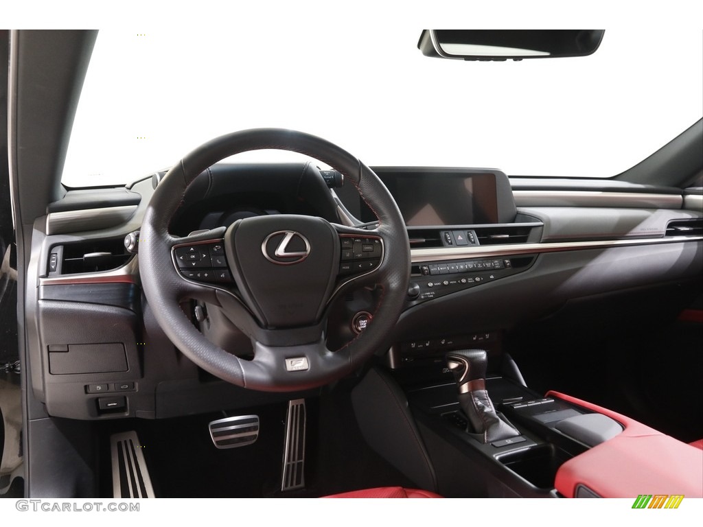 2020 Lexus ES 350 F Sport Circuit Red Dashboard Photo #142584013