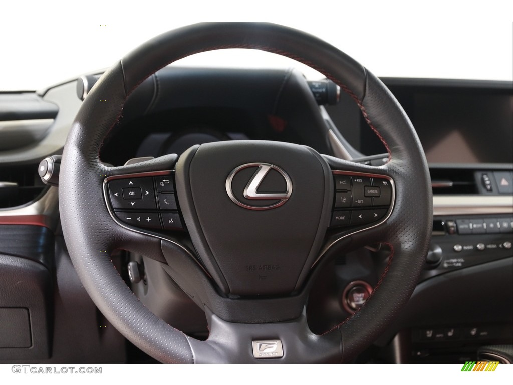 2020 Lexus ES 350 F Sport Circuit Red Steering Wheel Photo #142584025