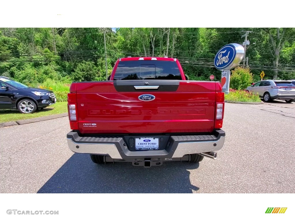 2021 F350 Super Duty Lariat SuperCab 4x4 - Rapid Red / Black photo #6