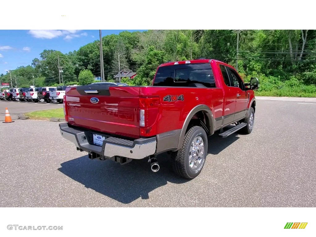 2021 F350 Super Duty Lariat SuperCab 4x4 - Rapid Red / Black photo #7