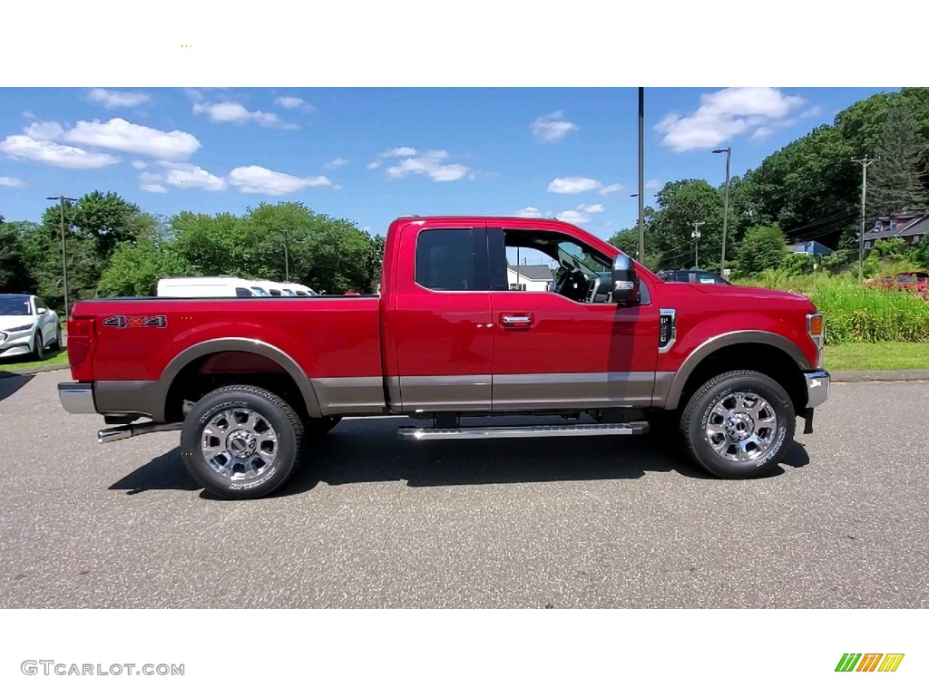 2021 F350 Super Duty Lariat SuperCab 4x4 - Rapid Red / Black photo #8