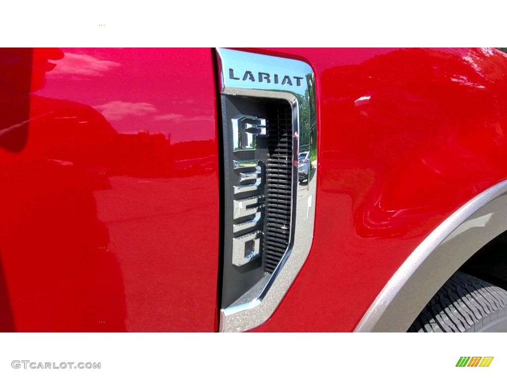 2021 F350 Super Duty Lariat SuperCab 4x4 - Rapid Red / Black photo #24