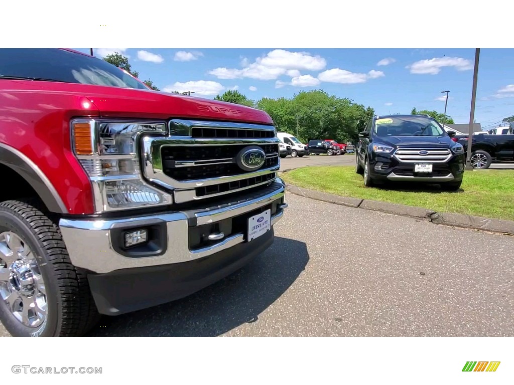 2021 F350 Super Duty Lariat SuperCab 4x4 - Rapid Red / Black photo #26
