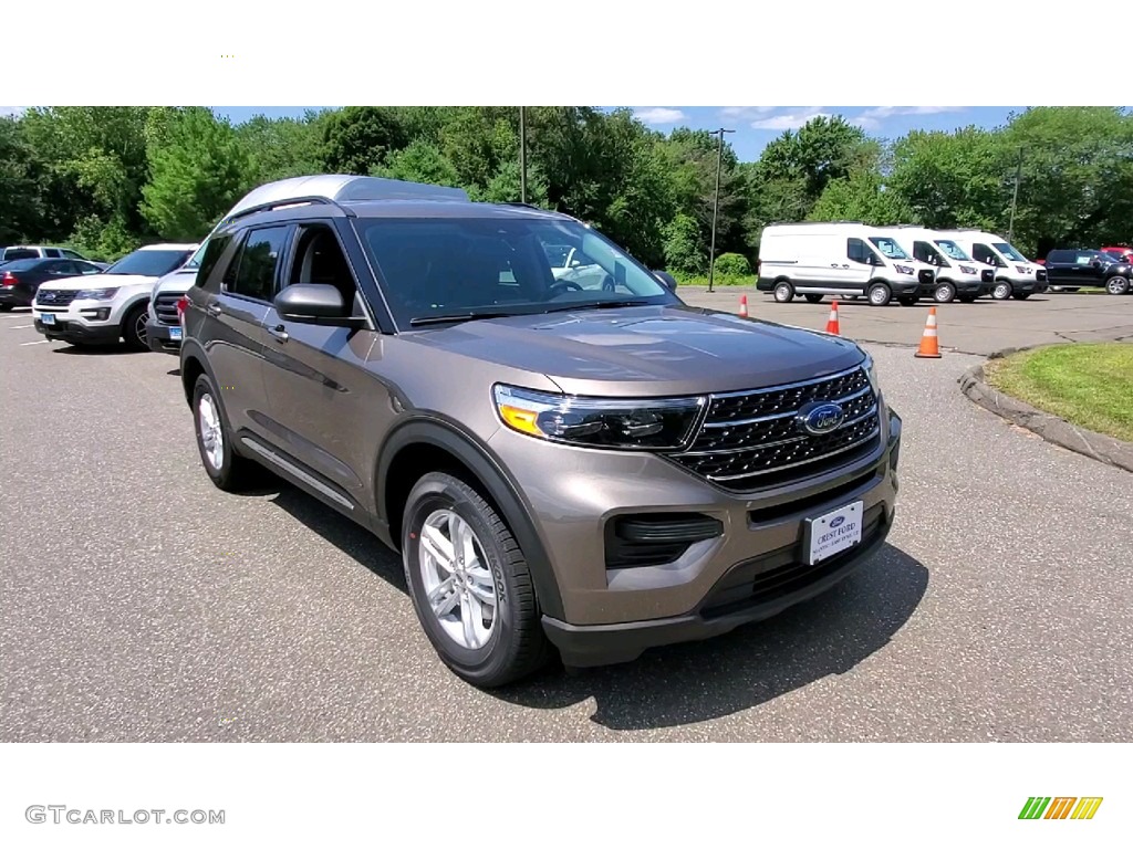 2021 Explorer XLT 4WD - Stone Gray Metallic / Ebony photo #1