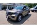 2021 Stone Gray Metallic Ford Explorer XLT 4WD  photo #3