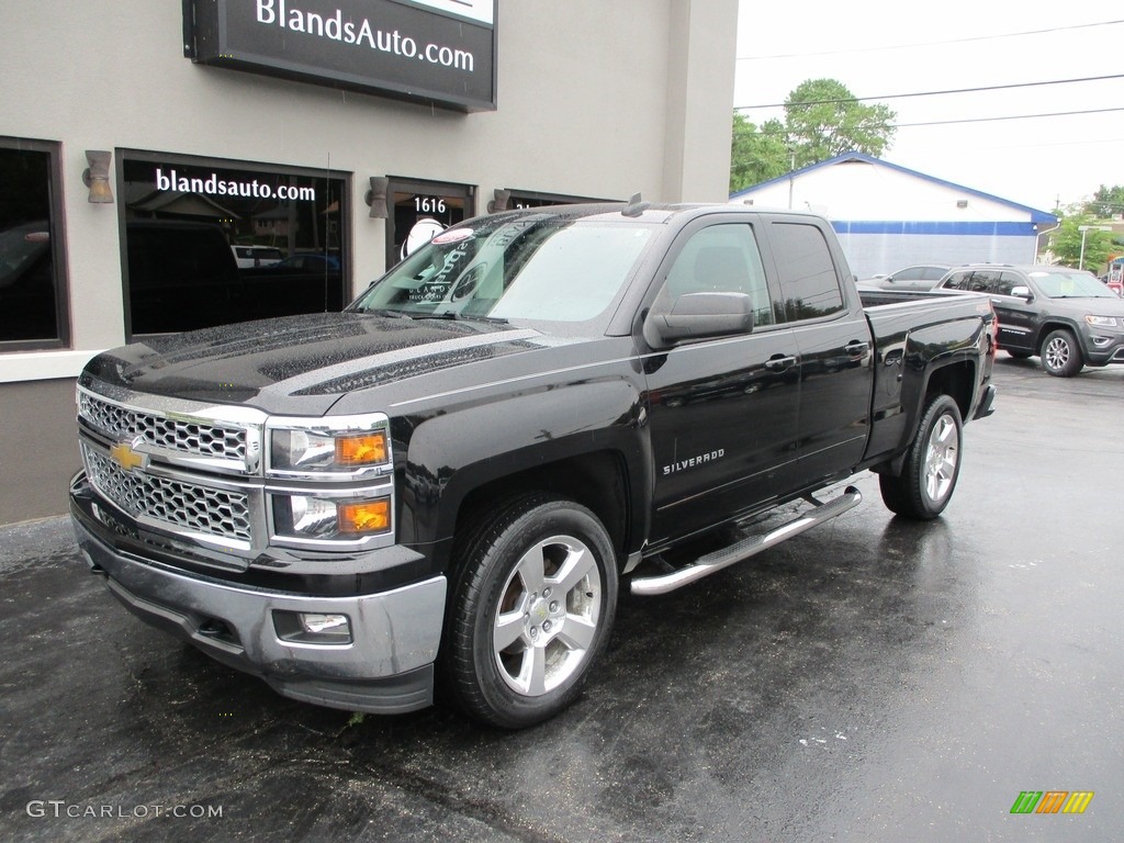 2015 Silverado 1500 LT Double Cab 4x4 - Black / Jet Black photo #2