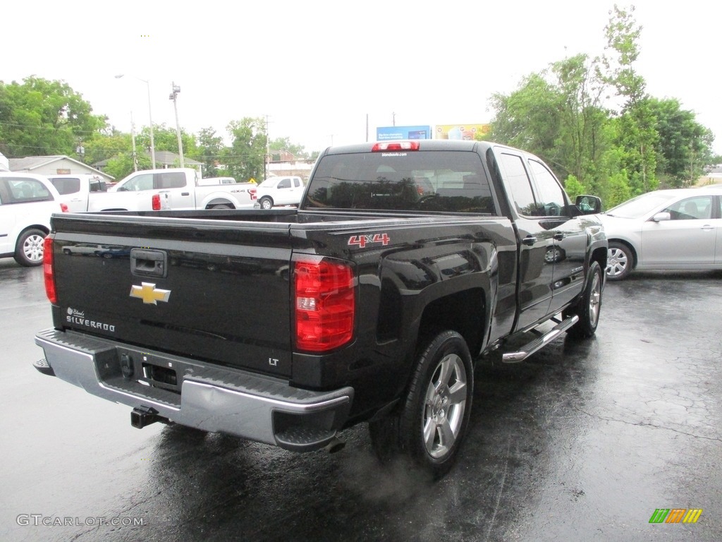 2015 Silverado 1500 LT Double Cab 4x4 - Black / Jet Black photo #4