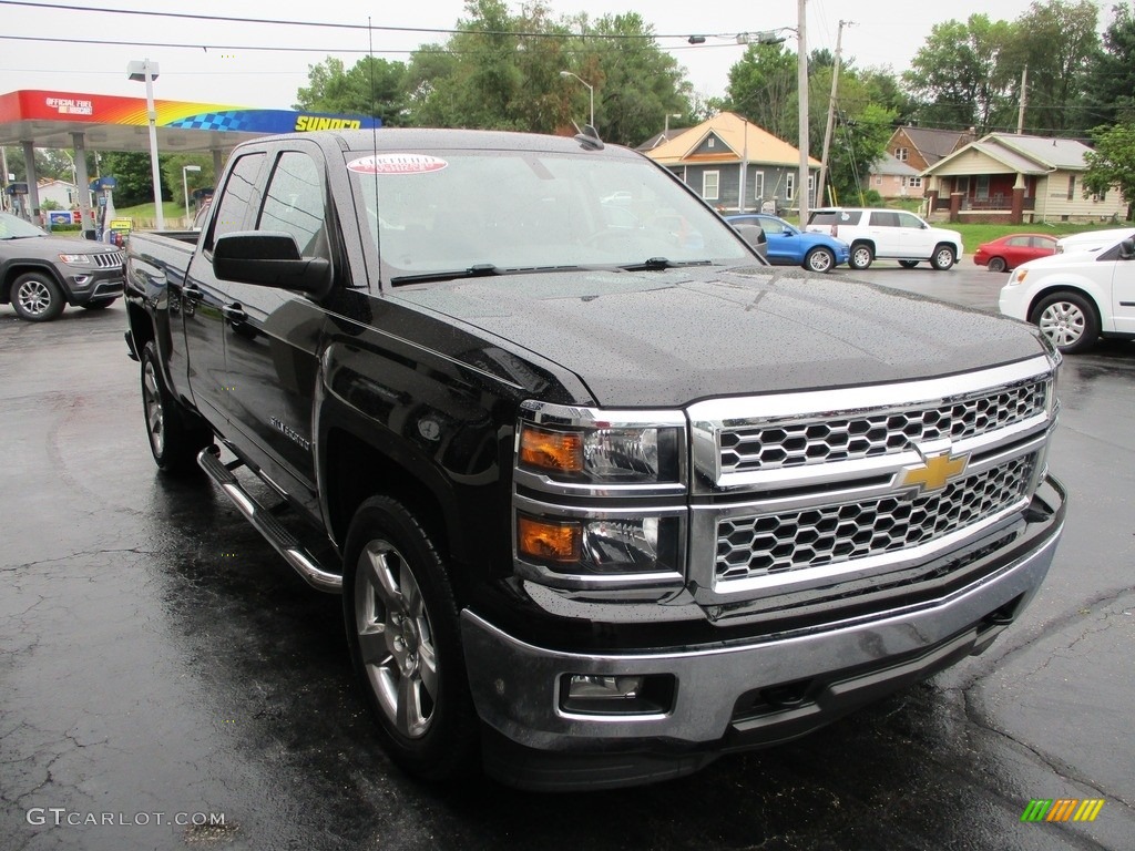 2015 Silverado 1500 LT Double Cab 4x4 - Black / Jet Black photo #5